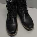 Bruno Marc Men's Motorcycle Combat Boots Zipper Biker Boot (13, Black)