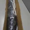 Hand Woven Cotton Rope Hammock, 10 ft Hammock for Patio Garden Yard Porch Camping Beach Indoor Outdoor Hanging Include Rope Straps, 450lb Capacity(Black)