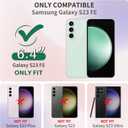 for Samsung Galaxy S23 FE Case, for Galaxy S23 FE Case Glitter Cute for Women Girls Girly Sparkly Bling Neon Bright Color Slim Soft Phone Case Cover for Samsung S23 FE, Purple