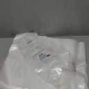 Purple Q Crafts Plastic Bag With Die Cut Handle Bag 12" x 15" White Plastic Merchandise Bags 100 Pack for Retail, Gifts, Trade Show