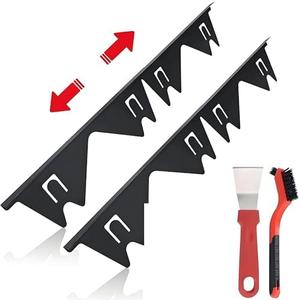 Stainless Steel Stove Gap Covers,Stove Gap Filler, Range Trim Kit, Stove Gap Guards, Heat Resistant and Easy to Clean