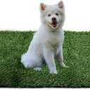 Dog Grass Mat, Synthetic Turf for Indoor/Outdoor Puppy Potty Training Durable, Drainable & Easy-Clean Pet Bathroom Mat for Small to Large Dogs Grass Only (34.6"x22.5")