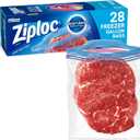 Ziploc Gallon Food Storage Freezer Bags, Grip 'n Seal Technology for Easier Grip, Open, and Close, 28 Count