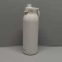 Ello Pop & Fill Stainless Steel Water Bottle with Quick Fill Technology, Double Walled Vacuum Insulated Metal, Leak Proof Locking Lid, Sip & Chug, BPA Free, Holiday Gift for Him Her, 22oz, 32oz, 40oz (Tonal Cream)