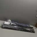 Room Divider, 4 Panel Folding Privacy Screen, 88 Portable Separating with 3 Metal Feet, Partition Room Dividers, Lightweight Freestanding Wall Divider Screen for Office Bedroom Hospital(Blue)