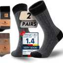 Alpaca Wool Unisex Winter Heavyweight Crew Socks Hiking Boot Warm Thick Thermal Cushioned Moisture Wicking (L)