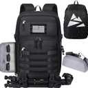 SDYSM Camera Backpack Bag Professional for DSLR/SLR Mirrorless Camera Waterproof 15.6 inch Tactical Camera Bags for Photographers with Rain Cover, Tripod Holder, Small Bag Photography Backpack Case