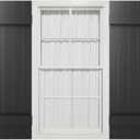 Mid America 00031447002 Standard Size Four Board Joined Vinyl Shutters, w/Installation Shutter-Lok's & Matching Screws (Per Pair), 002, 14'W x 47'H, Black