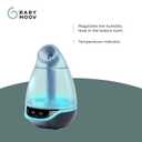 Babymoov Hygro Plus Cool Mist Humidifier 3-in-1 Humidity Control, Multicolored Night Light & Essential Oil Diffuser Easy Use and Care (NO Filter Needed)