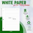 Premium College Ruled Loose Leaf Paper  100 GSM, 100 Sheets (200 Pages), 8.5" x 11", 3-Hole Punched, Acid-Free, Fits 3-Ring Binders  Ideal for Students, School & Office
