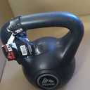 RBX Cement Kettlebell with Shock-Proof Plastic Coating for CrossFit Training, 20lb