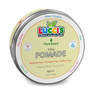 LUCCIS CHILDRENS GROOMING SUPPLY Baby Hair Gel  5oz Plant-Based Styling Hair Pomade for Infants  No Parabens or Sulphates  Medium Shine and Strong Hold Hair Paste for Kids