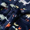 Kids Little Boys Girls Cartoon Hooded Bathrobe Toddler Robe Pajamas Sleepwear, 2-3Y