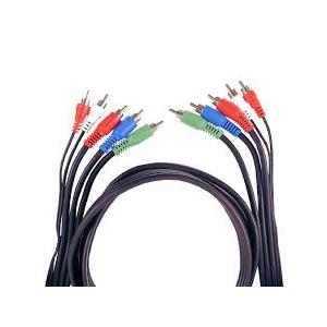 GE 6ft. Audio/Video Component Cable, RCA-Type Connectors, Black 33606 5:5
