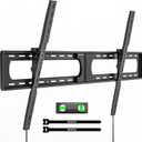 monTEK Heavy Duty Tilting TV Wall Mount for 37-140'' Extra Large Flat & Curved TVs up to 300lbs, 4Load Tested, 2.4" Slim Low Profile Bracket, Fits 16"/18"/24" Studs, Max VESA 1200800mm