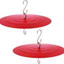 MEKKAPRO Hummingbird Feeder Guard 2 Pack - Durable Metal Rain Guard & Squirrel Baffle for Bird Feeders