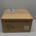 Under Desk Elliptical Machine, Electric Elliptical Leg Exerciser for Seniors with 12 Adjustable, Portable Quiet Elliptical Exercise Machine, Seated Pedal Exerciser with Remote Control (Orange)