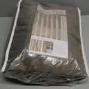 96 inches long Taupe Velvet Blackout Curtains for Living Room Bedroom Modern Elegant Luxury Light Blocking Thermal Insulated Pinch Pleated Drapes 2 Panels With Hooks Track,Hoom Decor,40x96 Inch,Tan