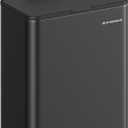 SONGMICS Hanging Trash Can, 2.1-Gallon (8 L) Small Kitchen Garbage Can with Lid, Cabinet Door Hanging or Wall-Mounted with Hooks, for Under Sink, Bathrooms, Ink Black ULTB810B01