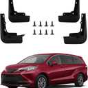 PSLER Fit for 2021 2022 2023 2024 2025 Sienna/Granvia Set of 4PCS Mud Flaps Kit Splash Guards Mudguards Mudflaps with Hardware Kits Accessory Front and Rear