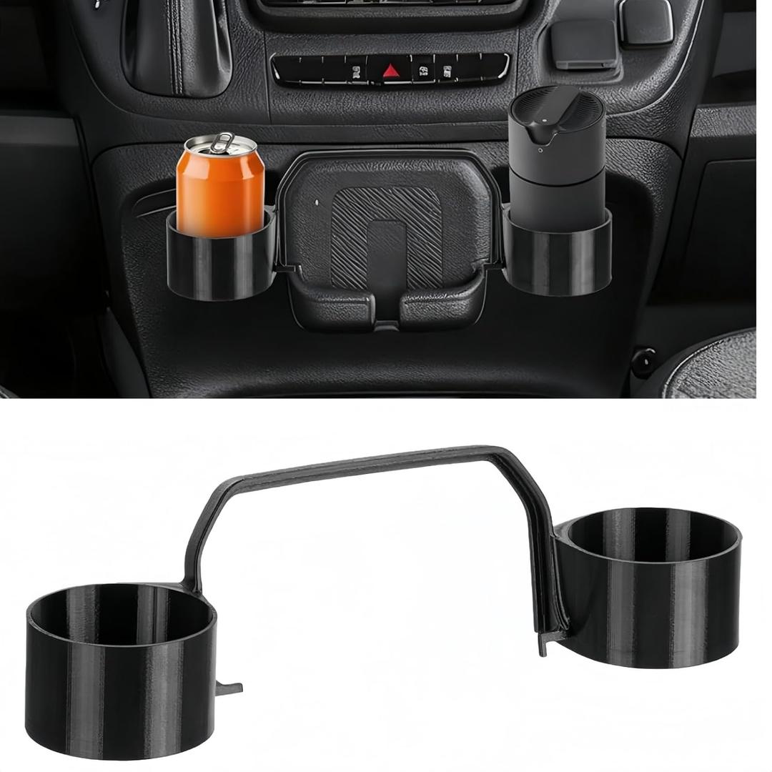 70mm Cup Holder Compatible with RAM Promaster, Non-Slip for Securing Charger Bezel, Tool-Free Installation, Universal Fit for Phones & Large Cups