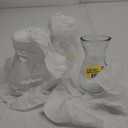 Small Glass Vases for Centerpieces - Hewory 3pcs Clear Mini Hyacinth Avocado Growing Bud Vase Bulk, Cute Tiny Flower Bulb Forcing Plant Containers Set for Wedding Home Living Room Table Decorations