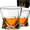 PARACITY Whiskey Glasses Set of 2, Old Fashioned Cocktail Glass, 10 OZ Whiskey Glasses, Bourbon Glasses, Rocks Glasses for Scotch, Liquor Vodka, Bourbon, Whiskey Gifts for Men, Husband, Boyfriend