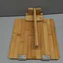 Wooden Tortilla Press, 10 in Mexican Tortilla Presser with Scraper & Papers, Natural Healthy Maker, Quick Shaping, Engraved with 4.5/6.5/8/10 in Scales, Easy to Use