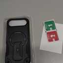 Goton for iPhone Air Case with Privacy Tempered Glass Screen Protector & Camera Lens Protector, Compatible with MagSafe, Invisible Kickstand, Shockproof Phone Cover for iPhone 17 Air, Black