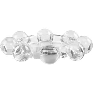Crystal Candle Holders Pillar Candlestick Decorations for Home Party Dinner Christmas, Suitable for Large Cylindrical Candles, Clear