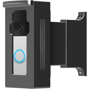 Bracket Mount Compatible with Ring Doorbell, Retractable Extends Doorbell Mount for Brick Wall, Get Better View Black (2-1/163-7/8)