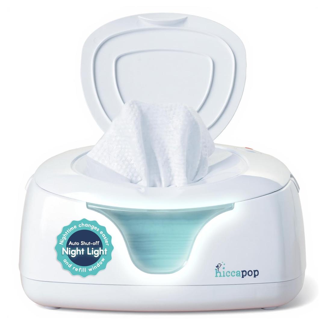 Hiccapop Baby Wipe Warmer and Wipes Dispenser, Diaper Wipe Warmer, White