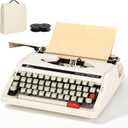 Vintage Manual Typewriter with Ribbon | Mechanical Writing Machine with TAB & Rapid Space Keys | Retro Type Writer for Writers, Decor & Collectors