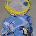 Swimbobo Toddler Pool Float Inflatable Car Baby Swim Float with Adjustable Sun Canopy and Safety Seat Pool Toys for Kids 3+ Years Old (Blue Sports Car)