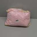 Wish Care 2 Pack Pink Spandex Table Clothes for 8 Foot Rectangle Tables, 8FT Wrinkle Free Fitted Tablecloths Ruffles Design Table Cover for Party, Banquet, Wedding and Events