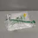 Barossa Design Small Shower Curtain for Shower Stall Size 36 x 72 inches,PEVA - Waterproof, Eco-Friendly, Non-Toxic, Odorless, PVC Free, Metal Grommets (Clear)