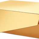 PACKHOME St.Patrick's Day Large Gift Box with Lid 13.5x9x4.1 Inches, Sturdy Collapsible Gift Box with Magnetic Closure for Gift Packaging (Glossy Gold)