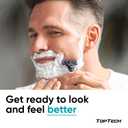 Razor 3 for Men - Replaceable Cartridges for Manual Shaving Razor - 3-Blade Technology Refills - Fits Gillette Mach3 - Soft Shave Sharp Blades - Cost-effective Refill (8 refills)