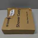 YASONIC Corner Shower Caddy Organizer, 5-Pack Self-Adhesive Rustproof Bath Shelves with Soap Holder & 4 Hooks, Large Capacity Shower Storage Rack for Bathroom Organization, Silver