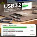AINOPE USB Extension Cable 10FT,USB Extender,USB 3.0 Extension Cable, Male to Female Cord High Data Transfer Compatible with Webcam,USBKeyboard,Flash Drive,Hard Drive,Printer,Grey