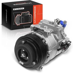A-Premium Air Conditioner AC Compressor with Clutch Compatible with Land Rover Range Rover 2006-2009, LR3 2005-2009 & Jaguar XF 2009-2010, 7SEU17C Style (Not PXV16 or 10S17C)