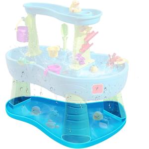 Water Table Mat for Step2 Rain Showers Water Table, Silicone Non-slip Water Table Mat, Water Table Accessories Water Toys Storage Mat for Indoor Outdoor Collect Water Toys Keep the Floor Clean(Blue)