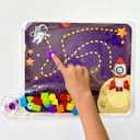 hand2mind Colors and Shapes Sensory Pad, Fine Motor Skills Toys for 3 Year Old, Sensory Toys for Sensory Play, Occupational Therapy Toys, Calming Toys for Kids, Shape Sorting Toy, Calm Down Corner