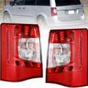 Boine Tail Light Compatible With 2011-2016 Chrysler Town & Country Driver and Passenger Side Rear Light Brake Lamps