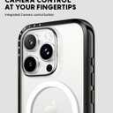 CASETiFY Compact iPhone 16 Pro Case [Slim and Sleek/Compatible with Magsafe / 4 ft. 2X Military Grade Drop Protection] - Clear Black