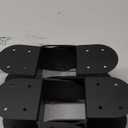 4Pack Post Cap Tie Brackets for 4x4 Wooden Posts, 14-Gauge Post Anchor Connector, Black Steel Installation Brackets, Internal Size 3-1/2" , Used to Connect Beams to The Top of Posts