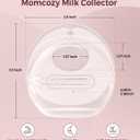 Momcozy Breast Milk Collector, Milk Collectors for Breastfeeding, Reusable Breast Milk Shells, Silicone Catcher with More Fit & Soft (3oz/90ml, 2 Counts)