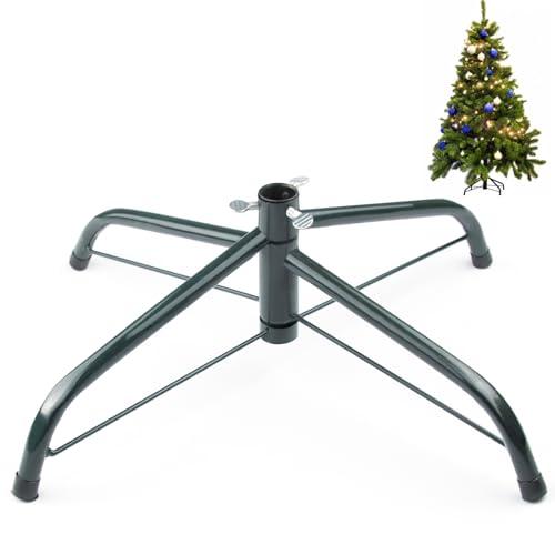 MNKXL 16 Inch Metal Christmas Tree Stand for 4 to 10ft Christmas Trees, Heavy Duty Folding Christmas Tree Stand, Universal Artificial Christmas Tree Stand Replacement