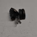 Glass Door Lock with 3 Keys Fits on 10 mm to 12 mm Door, Frameless Push Sliding Door Lock Security with Double Swing (Black)