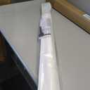 LazBlinds No Drill Light Filtering Roman Shades, White, 32" W x 48" H